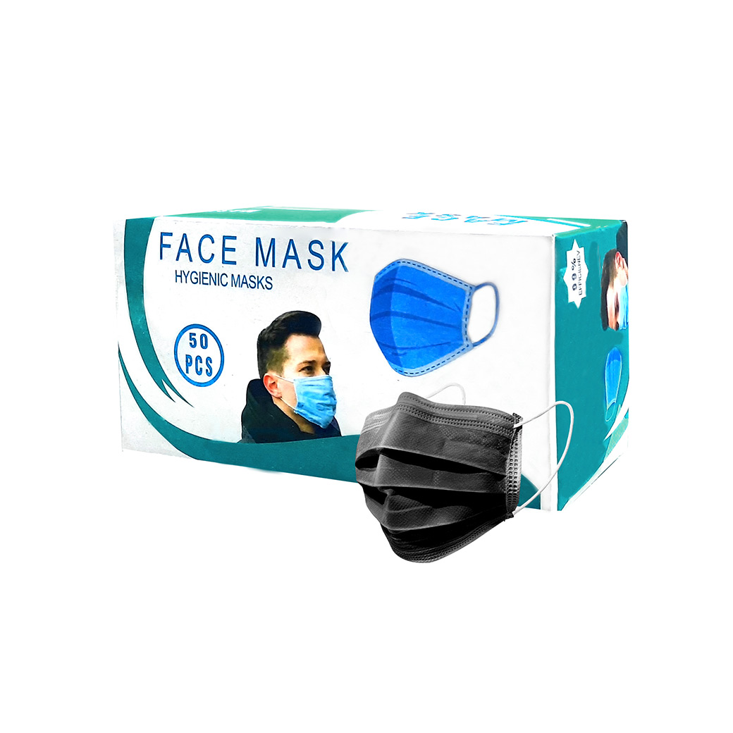 ماسک تنفسی سه لایه مدل صادراتی ++A بسته 50 عدد