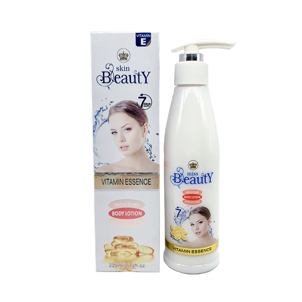 لوسیون بدن Skin Beauty حاوی ویتامین E حجم 220 میل