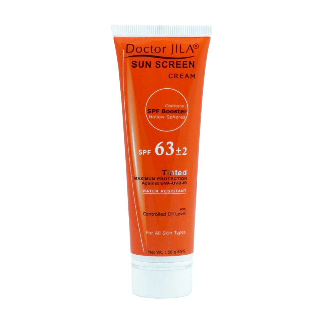 کرم ضد آفتاب دکتر ژیلا رنگی SPF63 حجم 50 میل