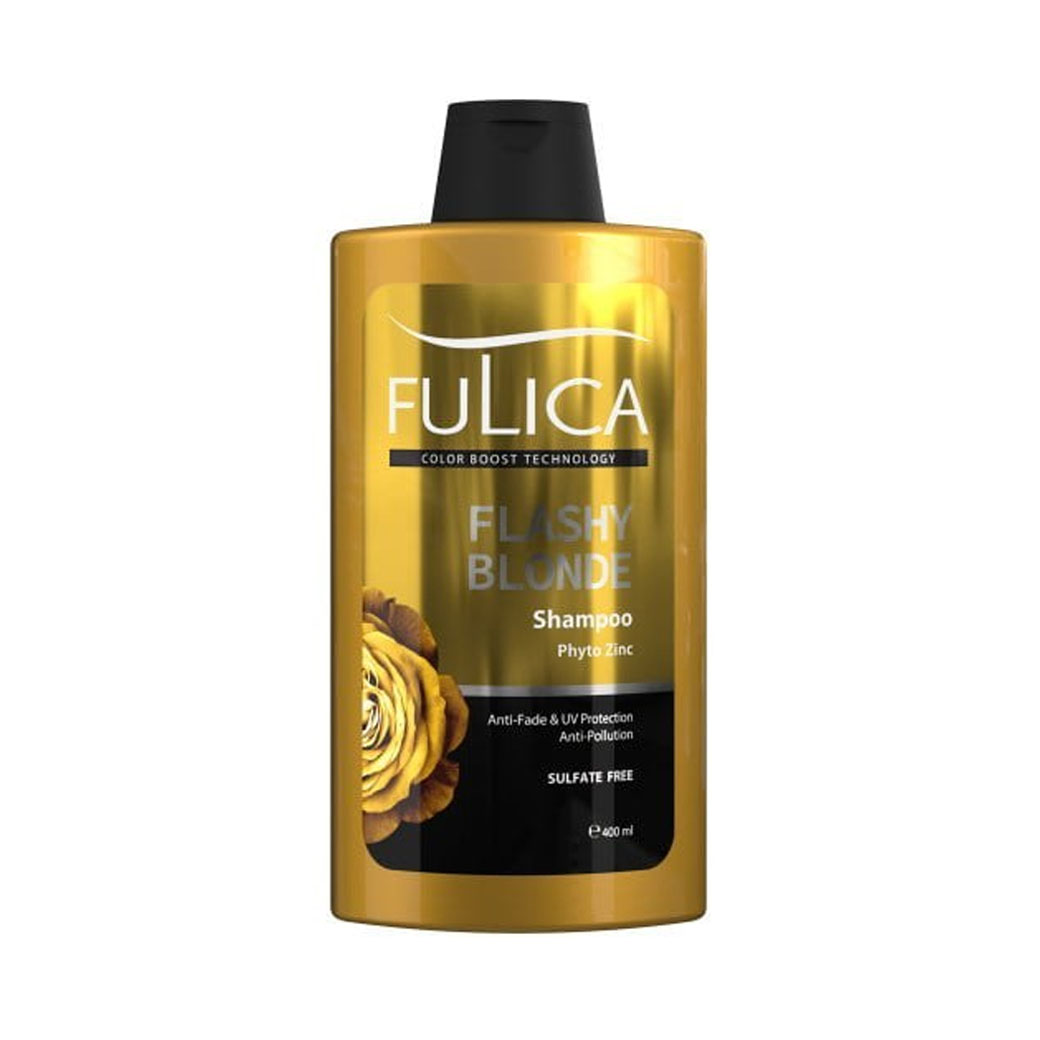شامپو فولیکا تثبیت کننده و محافظ رنگ مو مدل Flashy Blonde حجم 400 میل