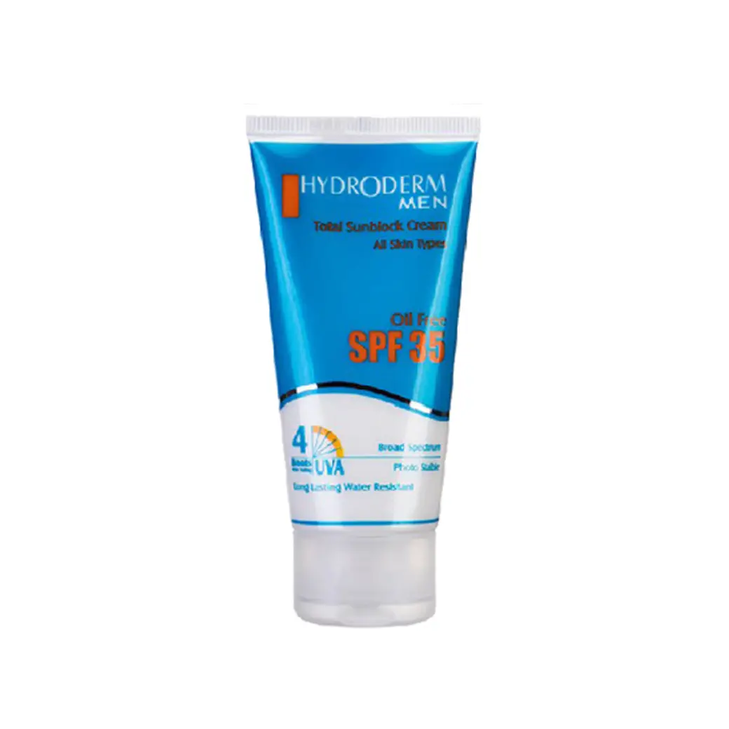 کرم ضد آفتاب آقایان هیدرودرم SPF35 فاقد چربی 50 میل