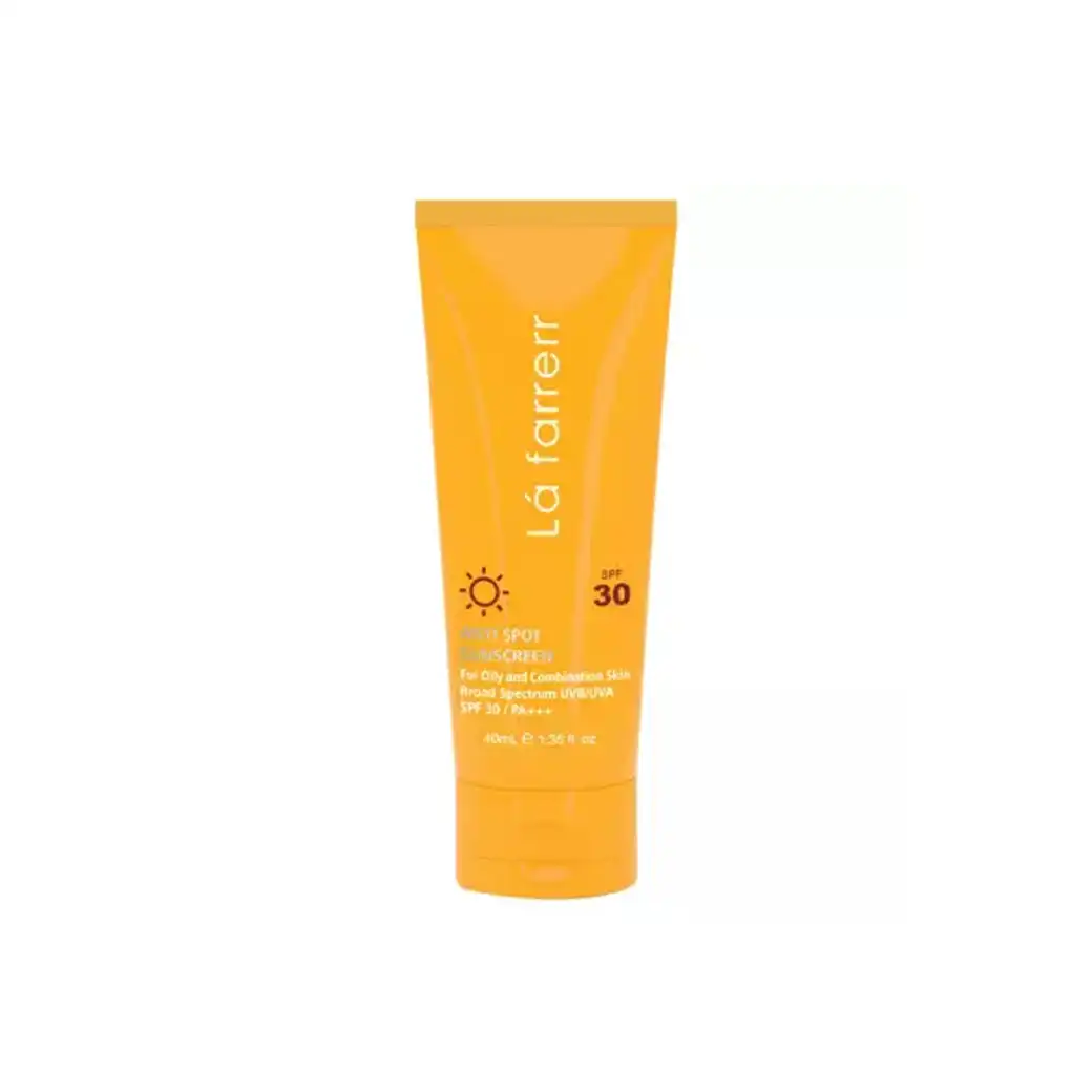 کرم ضد آفتاب و ضد لک لافارر بی رنگ مناسب پوست چرب و مستعد آکنه SPF30 حجم 40 میل