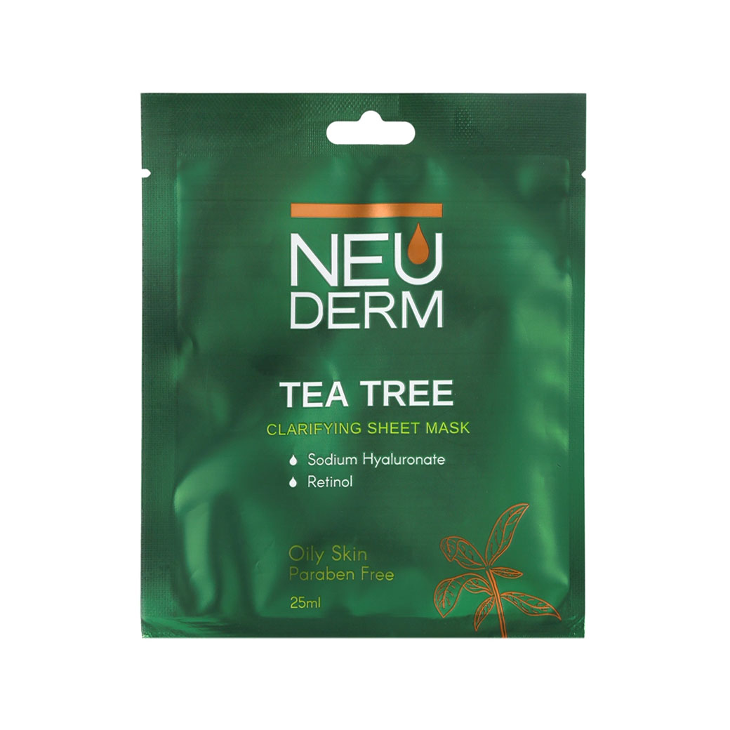 ماسک صورت ورقه ای نئودرم حاوی عصاره چای سبز