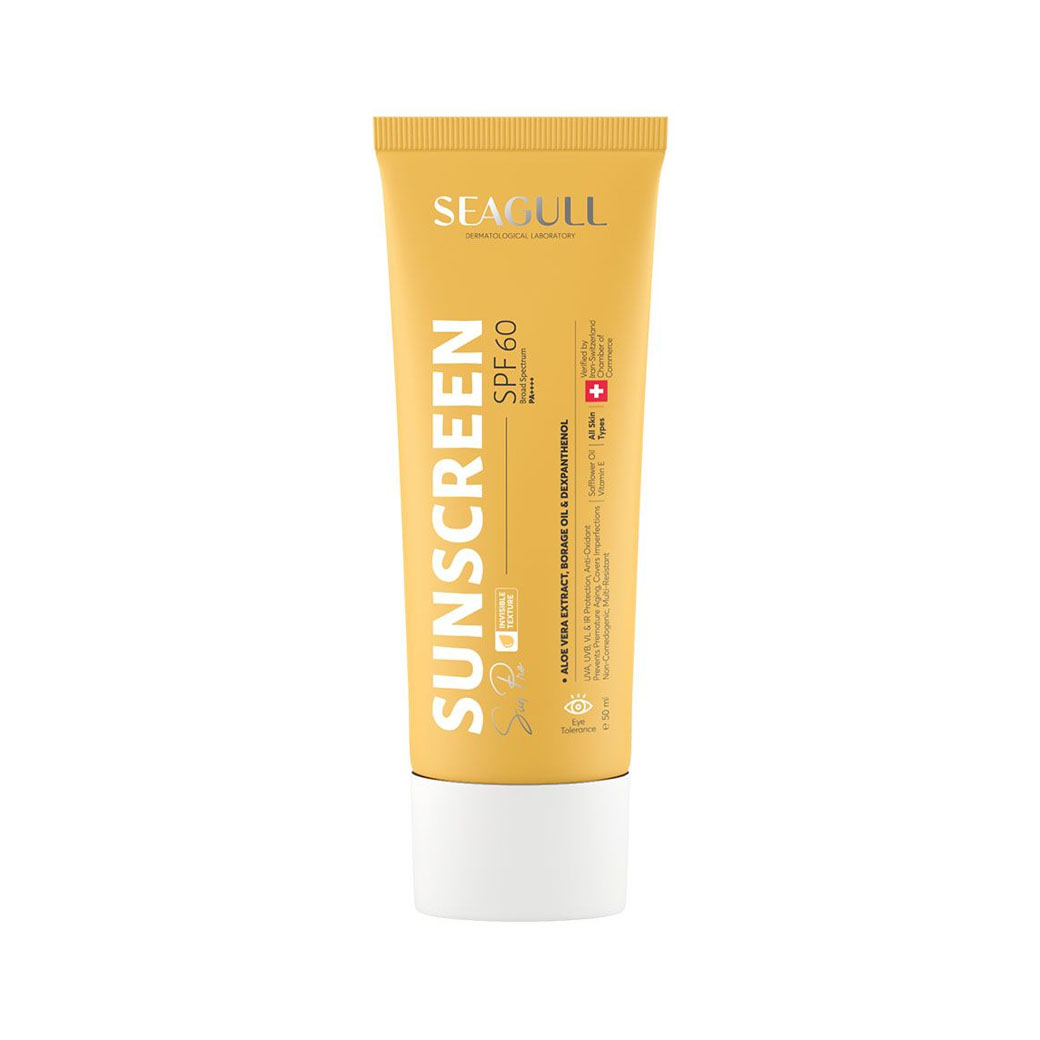 کرم ضد آفتاب سی گل بی رنگ SPF60 مناسب انواع پوست 50 میل