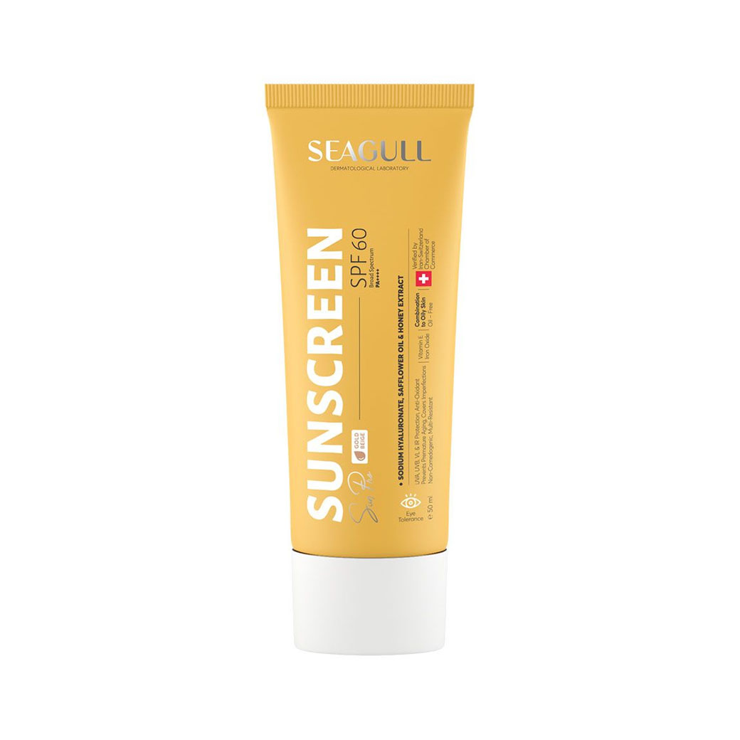 کرم ضد آفتاب سی گل رنگی فاقد چربی SPF60 مناسب پوست مختلط تا چرب 50 میل