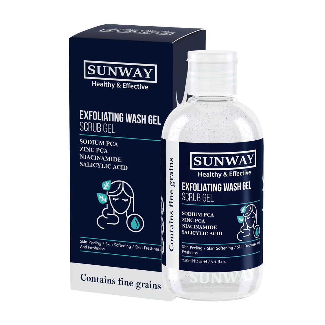 ژل اسکراب شستشو صورت سان وی لایه بردار پوست 250 میل